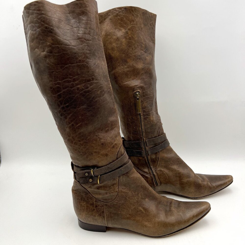 Duccio Del‎ Duca Milano Italian Leather Riding Boots Size 37/6.5